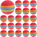 20Pcs Rainbow EVA Golf Training Balls Soft Practice Balls for Indoor Outdoor Golf Swing Training
