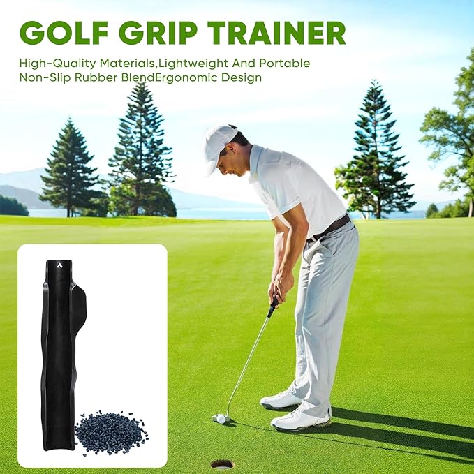 Golf Grip Trainer, Golf Training Aid, Easy To Carry to the Practice Area, Grip Trainer Club to Help Train Correct Hand Position, Golf Accessories Improve Your Swing Rhythm