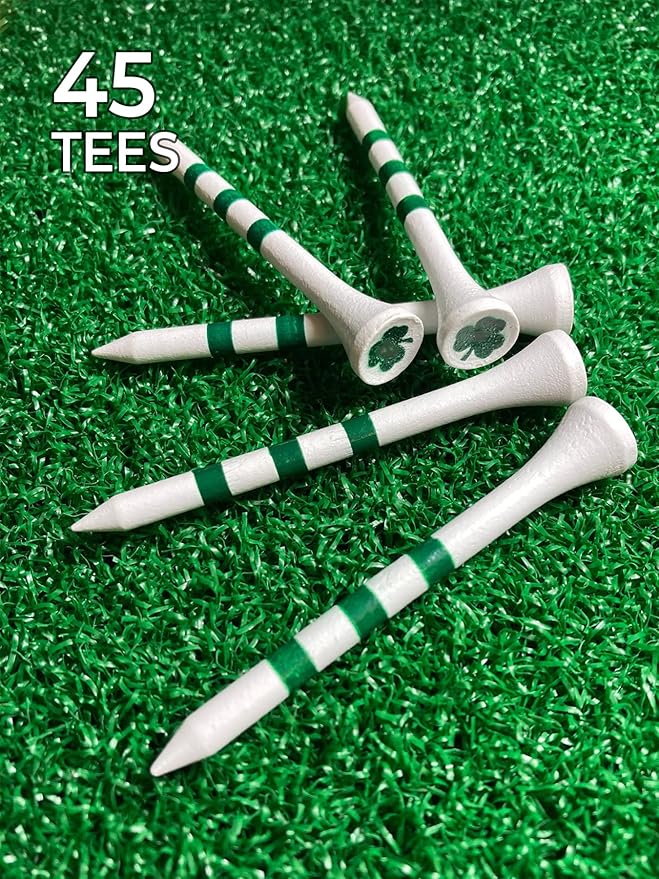 PrideSports 3-1/4" Shamrocks Tees, Green