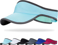 Sports Sun Visor for Men Women, Lightweight Soft Quick-Dry Visor Hat, Packable Tennis Golf Running Visor