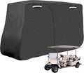 SAPUBK Golf Cart Cover Golf Cart Accessories with Side Door Ziper Compatible with Club Car/EZ-GO/Yamaha for Rain UV Dust Protection All Weather