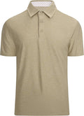 Alex Vando Mens Golf Shirt Moisture Wicking Quick-Dry Short Sleeve Casual Polo Shirts for Men