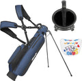 Golf Stand Bag,Lightweight Small Golf Bag,Medium Golf Carry Bag, 2-3Way Divider Men and Women with Adjustable Shoulder Strap Multiple Pockets with Golf Putter Covers