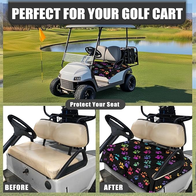 Golf Cart Seat Covers Universal Golf Cart Seat Cover Blanket Cushion Cover Sports Golf Cart Accessories