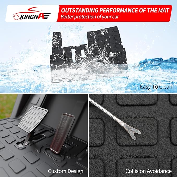 Floor Mats Compatible with 2017-2025 Yamaha Drive2 and UMAX Rally TPE All Weather Guard Protector for 2024 Drive2 Accessories