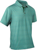 Mens Golf Shirts Quick Dry Moisture Wicking Casual Short Sleeve Performance Athletic Print Collared Stylish Men Polo Shirt