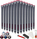 Rubber Golf Grips 13 Pack, Concise Fashion Design, Non-slip, Choose from 13 Grips Set or 13 Grips with Regripping Kit, Standard/Mid/Jumbo Size, 5 Colors Available, RG02 Golf Club Grips