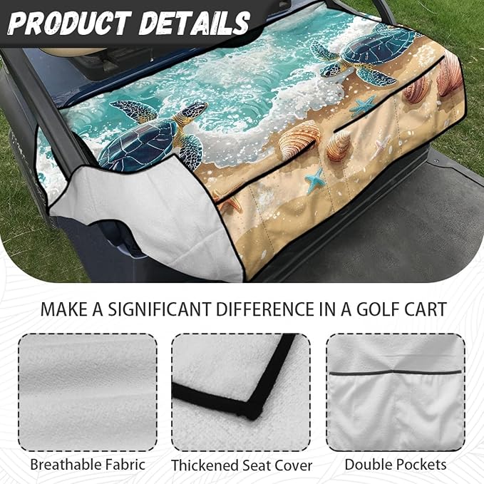 Golf Cart Seat Covers Universal Golf Cart Seat Cover Blanket Cushion Cover Sports Golf Cart Accessories