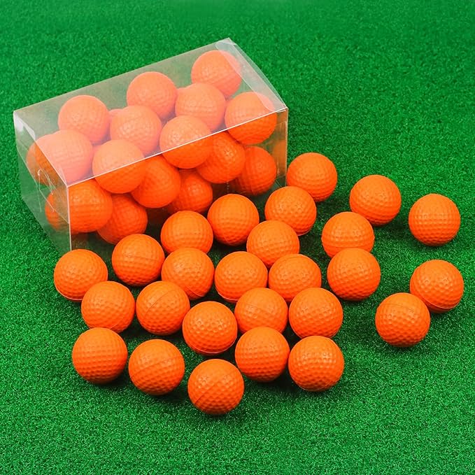 40 Pack Foam Golf Practice Balls - Realistic Feel and Limited Flight Training Balls for Indoor or Outdoor
