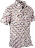 Mens Golf Shirts Quick Dry Moisture Wicking Casual Short Sleeve Performance Athletic Print Collared Stylish Men Polo Shirt