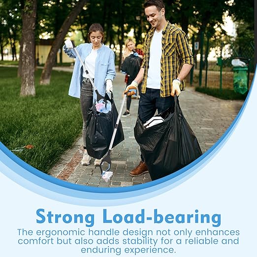 Ctosree 8 Pack 32" Trash Grabber Reacher Tool for Elderly, Foldable Litter Picker Upper, Lightweight Trash Pick up Stick, Long Handy Mobility Aids for Home Garden Arm Extension(Blue)