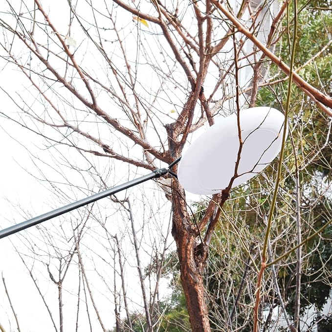 Carbon Fiber Disc Golf Retriever Pole Telescoping Disc Golf Retriever Telescopic Disc Golf Tool with Hook Retrieving Device for Outdoor Sports 13FT