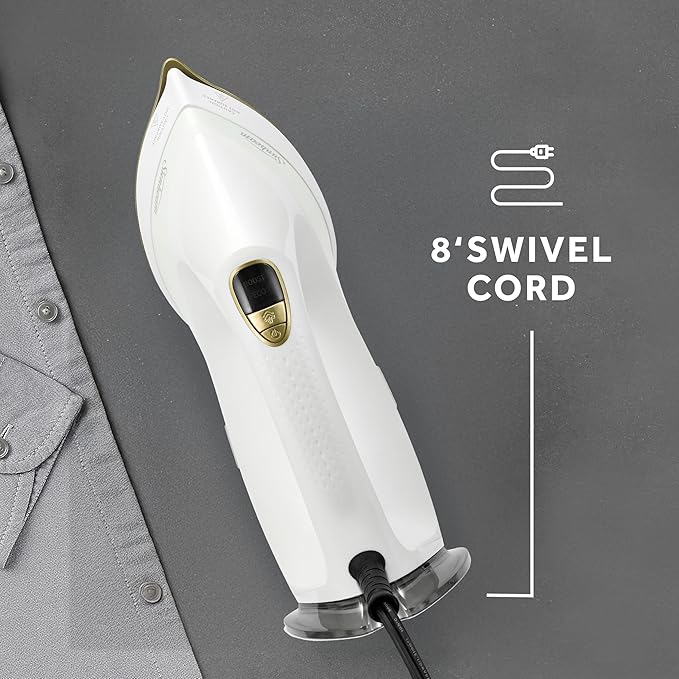 Sunbeam EliteSteam 1700W Digital Steamer & Iron – Stainless Steel Soleplate, 200ml Water Tank, Variable Steam, Quick 20s Heat-Up, 3-Year Limited Warranty – Ideal for Wrinkles & Upholstery