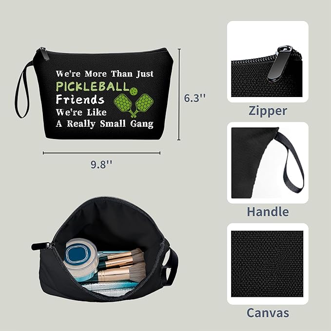 Pickleball Gifts for Women - Small Cosmetic Bag, Birthday Gifts for Her Bff Bestie Best Friend Sister