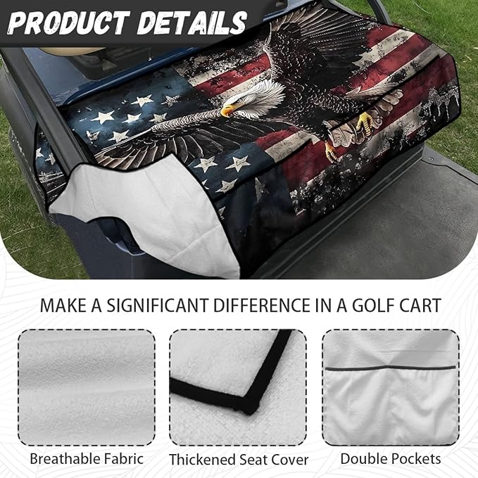 Golf Cart Seat Covers Universal Golf Cart Seat Cover Blanket Cushion Cover Sports Golf Cart Accessories