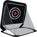 Pop-Up Golf Hitting Net - 8x7x7ft Heavy Duty Portable Driving Practice Equipment for Backyard Indoor Outdoor with Target & Carry Bag