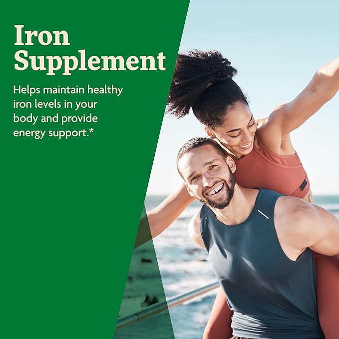 Floradix Iron Tablets - Iron Supplement with B Vitamins, Folic Acid, Vitamin C & More - Energy Support - Vegetarian & Gluten-Free - 80 Tablets (80 Servings)