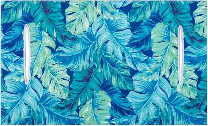 AQQA Golf Cart Seat Covers, Tropical Palm Leaf-Boho-Marble Microfiber Golf Cart Seat Blanket, Golf Blanket, Golf Accessories, Golf Cart Seat Towel Fits All 2-Seat Golf Carts, 55"x 32"
