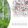 Amy Sport Golf Tees Western Birch Wood 5X More Durable 5X Stronger Value 50 Pack 1 1/2 2 3/4 3 1/4 Inch, Reduce Friction Wooden Long-Lasting, Spin Tall Sturdy Base for Stability