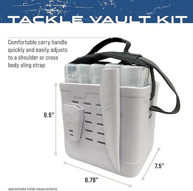 FROGG TOGGS EVA Tackle Vault, Lightweight, Customizable Fishing Tackle Bag
