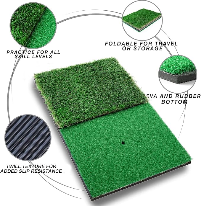 Pop Up Golf Chipping Practice Net Set - Indoor/Outdoor Golfing Target Accessories for Golf Practice - Improve Your Short Game - Gifts for Men, Dad, Mom, Husband, Women, Kid, Golfers