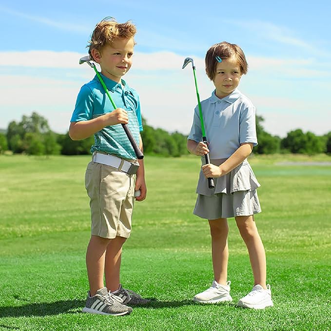 PGA Tour Youth Golf Club Set – Ages 3-5 (3’6”-4’1”) and 5-8 (4’1” - 4'8") Right and Left Handed Beginner Junior Golf Clubs with Lightweight Golf Bag, Mallet Putter, Driver by Golfgen