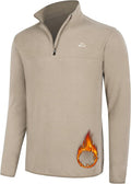 Willit Men's Fleece Pullover Winter Shirts Long Sleeve Quarter Zip Cold Weather Golf Hiking Casual Warm Shirts