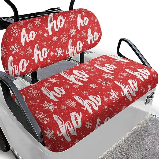 Golf Cart Seat Covers, Universal Fit & Nonskid Bottom Fits for Club Car 2 Person Seats Golf Carts