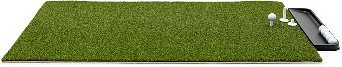 Dura-Pro Premium Turf Indoor/Outdoor Golf Mat. Bonus Tray + 3 Tees