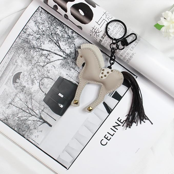 Horse Keychain, Hanging Charm Accessory for Purse, Bag and Backpacks Pony Key Chain for Women