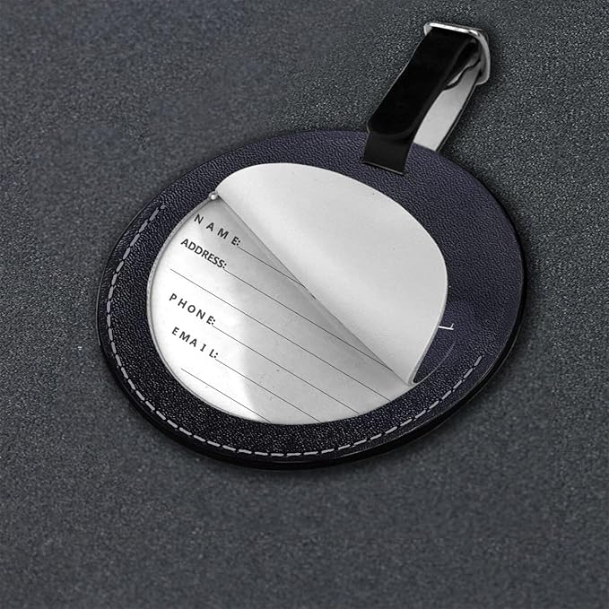 Airplane Pilot Plane Luggage Tags for Suitcases, Pu Leather Baggage Tags Identifiers for Travel, Name Id Label for Baggage Bag Women Men