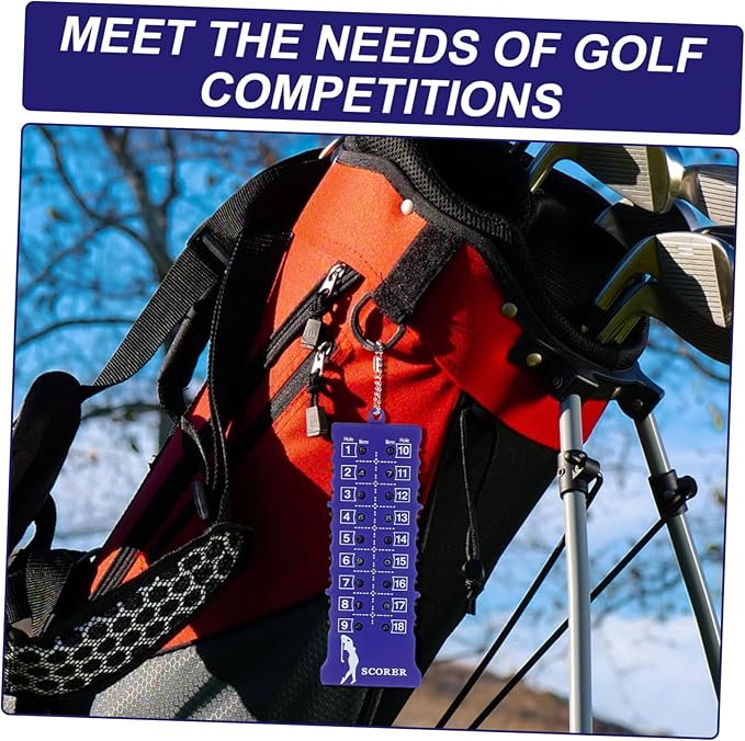 Toyvian 18hole Compact Golf Score Counter Scoring Board Design for Accurate Score Tracking Tournaments and Practice Sessions Lightweight and Portable