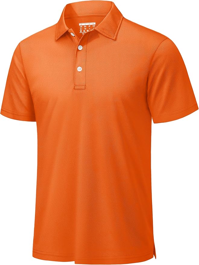 TACVASEN Mens Golf Shirt Dry Fit Mens Polo Shirts Short Sleeve Performance Golf Polos for Men with Collar Work Shirts