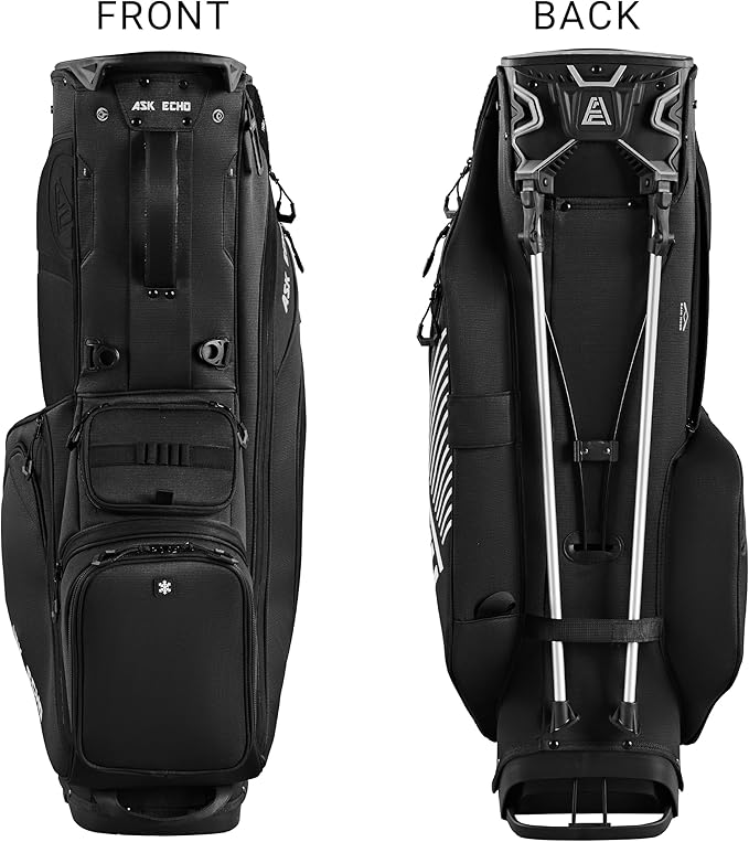 ASK ECHO ST-Lock Mecha 14 Way Dividers Quiet Hybrid Stand Bag for Men & Women