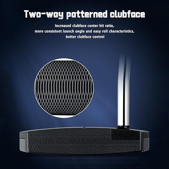 PGM Golf Putter, Aircraft-Grade Aluminum, Ultra-Low Center of Gravity, High Tolerance Putter