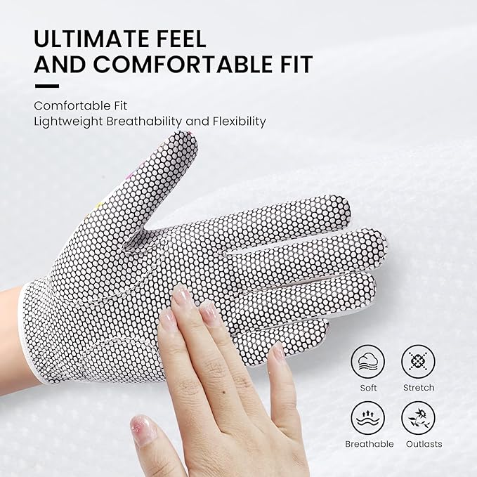 FINGER TEN Ladies Golf Gloves Left Right Hand 1 Pack, Golf Glove for Women's Golfer Lh Rh All Weather Grip, Size Fit Small Medium Large XL
