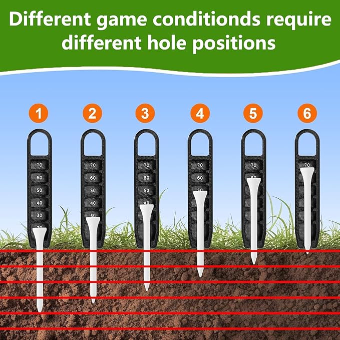 7Pcs Golf Accessories Kit, Include Golf Club Cleaner Towel Ball Bag Divot Tool Score Counter Range Chart Card Tee Elevator