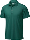 TACVASEN Mens Golf Shirt Dry Fit Mens Polo Shirts Short Sleeve Performance Golf Polos for Men with Collar Work Shirts