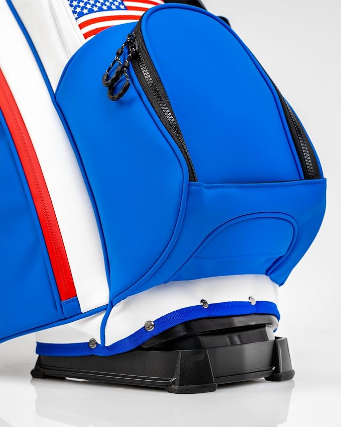 Pins & Aces Player Preferred Golf Bag - Premium Design, Lightweight Golf Bag with Stand - Velvet-Lined 5-Way Club Divider System