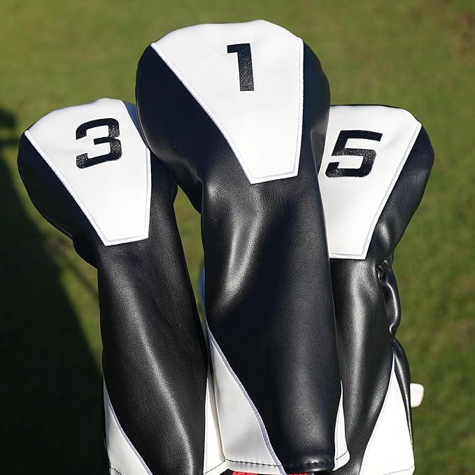 Single Headcover, Easy Slip-On Easy-Off Golf Club Headcover, Fleece Lined Interior, Water Resistant and Durable Shell, Individual Retail Sport Pack