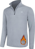 Willit Men's Fleece Pullover Winter Shirts Long Sleeve Quarter Zip Cold Weather Golf Hiking Casual Warm Shirts