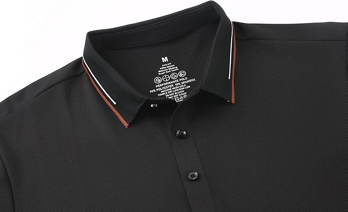 Alex Vando Mens Golf Shirt Moisture Wicking Performance & Polished Style Polo Shirts for Men