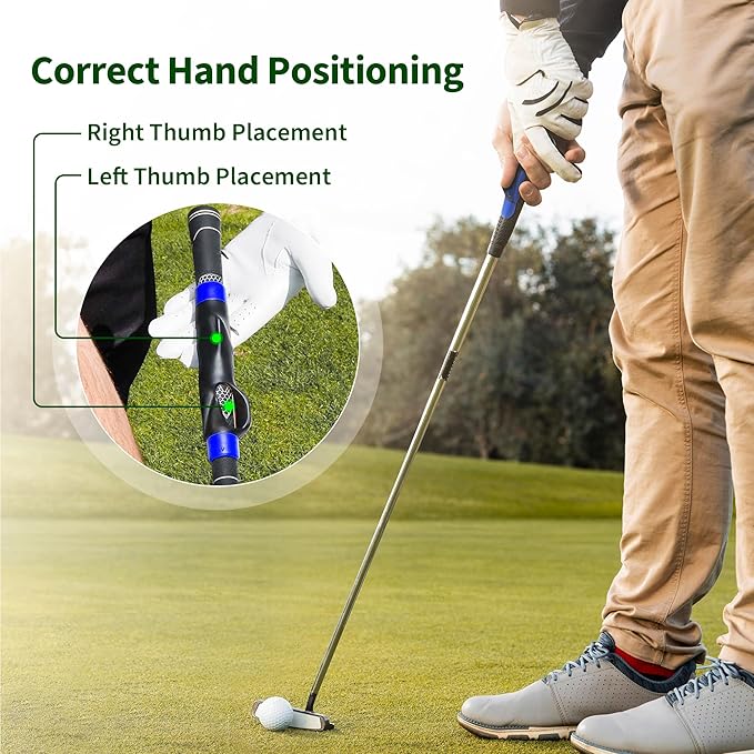 Golf Swing Trainer & Golf Grip Trainer Set, Perfect Training Aid for Improving Swing Technique and Grip Position, Ideal for Beginners and Professionals