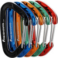FresKaro 15kN-3372lbs Heavy Duty Wiregate Carabiners, Reliable Time-Tested Stainless Steel Spring Gate, for Camping, Hiking, Hammocks, Backpacking, Dog Leash etc., 3.15inch