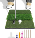 Golf Mat, Golf Hitting Mat Outdoor for Training, Golf Practice Mat with 10mm EVA Backing, Golf Mats Practice Indoor and Outdoor Turf with 8 Different Tees