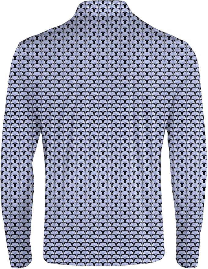 Men's Long Sleeve Golf Shirt Quick Dry 3 Button Work Fishing Outdoor Casual Collar Shirt