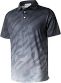 zeetoo Men's Polo Shirts Hawaiian Golf Polos Shirts Short Sleeve Performance Moisture Wicking Mens Golf Shirts