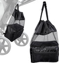 T TGBROS Universal Golf Cart Storage Organizer – Overhead Mesh Bag, Front Basket with Cup Holders & Push Cart Zippered Pouch Fits Club Car, EZGO, Yamaha, Kandi, Push Carts Large Capacity