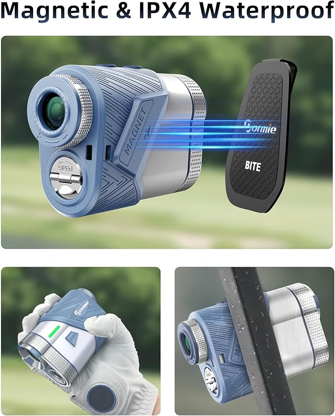 Dormie Golf Rangefinder with Slope,800 Yards Laser Range Finder Golfing,Aluminum Alloy Body,Flag Pole Locking Vibration,Slope Compensation,6X Magnification Rangefinder with Magnet