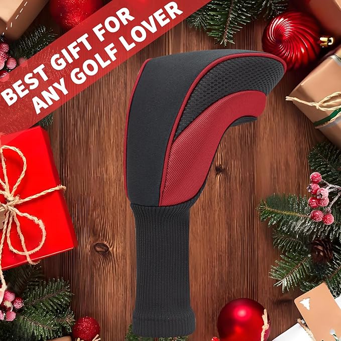 Golf Head Covers for Fairway Woods Driver Hybrids 5 Pieces Nylon Mesh Sports Fan Golf Club Headcovers-Golf Accessories for Men Women.